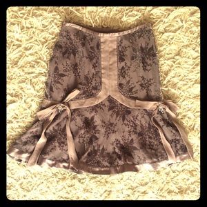 Anthropologie Fei velvet skirt